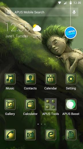 Forest-APUS Launcher theme - Image screenshot of android app