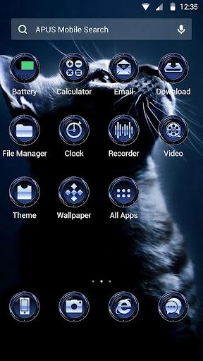 QUIET CAT-APUS Launcher theme - Image screenshot of android app