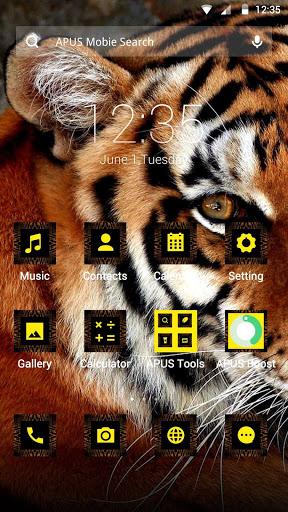 Tiger-APUS Launcher theme - Image screenshot of android app