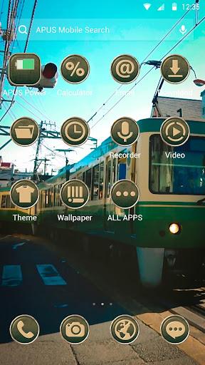 Train Track APUS Launcher Theme - Image screenshot of android app
