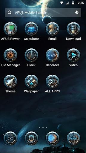 Magic mental universe-APUS Launcher theme - Image screenshot of android app