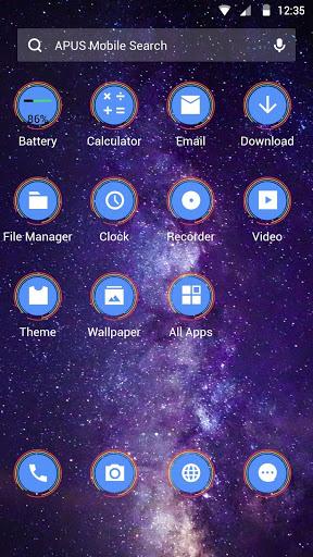 Vast space-APUS Launcher theme - Image screenshot of android app