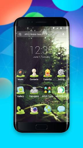 Green Fairy Tale Forest theme & wallpapers - Image screenshot of android app