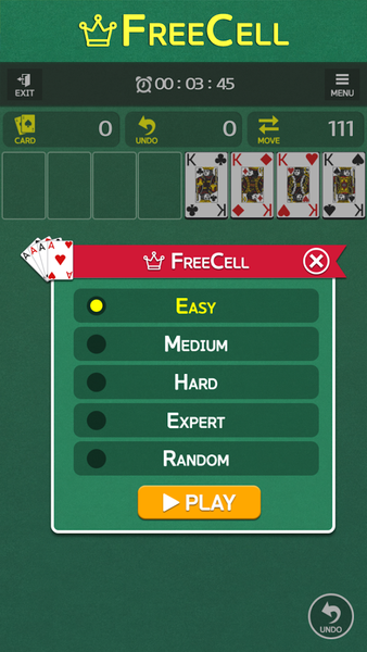 FreeCell - Classic Card Game - Gameplay image of android game