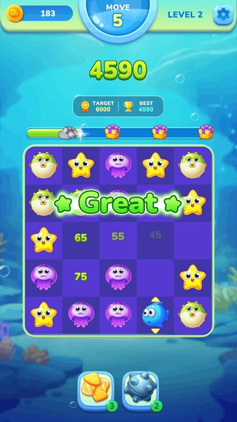Aqua Marine Link - Gameplay image of android game