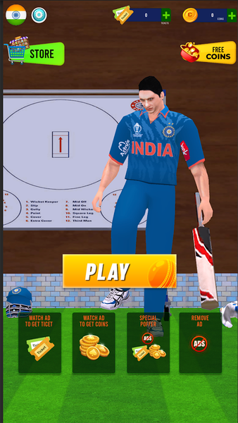 Real World T20 Cricket Games - Gameplay image of android game