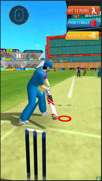 Super Chase Cricket Challenge - Gameplay image of android game