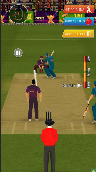 Real World T20 Cricket Games - Gameplay image of android game