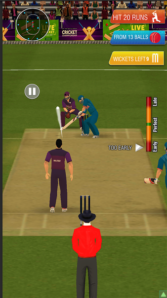 Super Chase Cricket Challenge - Gameplay image of android game