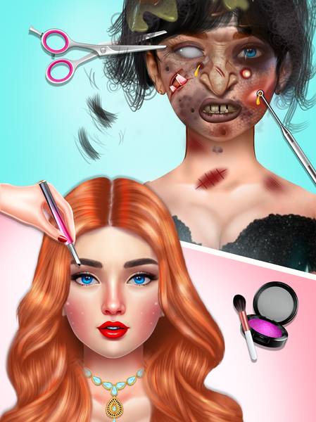 DIY Makeup Stylist Games - Gameplay image of android game