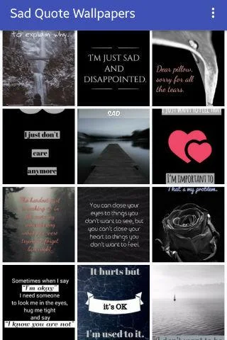 Sad Quote Wallpapers - Image screenshot of android app