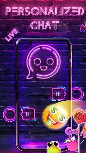 Neon Messenger for SMS - Emojis, original stickers - عکس برنامه موبایلی اندروید