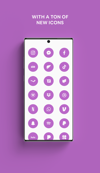 Lavender - A Flatcon Icon Pack - Image screenshot of android app