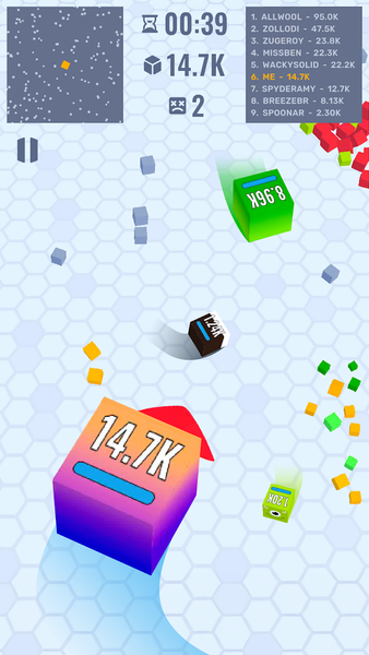Cube Zone io - Gameplay image of android game