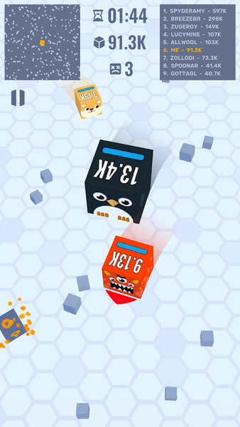 Cube Zone io - Gameplay image of android game