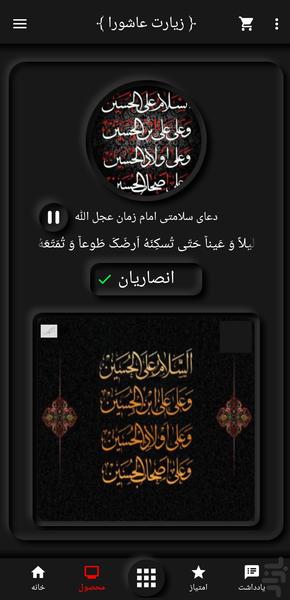 Ziarat Ashora Ansarian - Image screenshot of android app