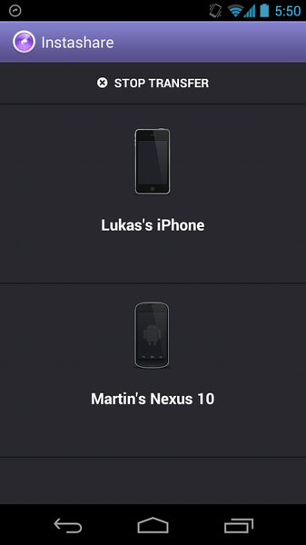 Instashare - Image screenshot of android app