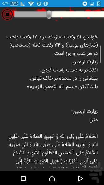 اربعین حسینی 95 - Image screenshot of android app