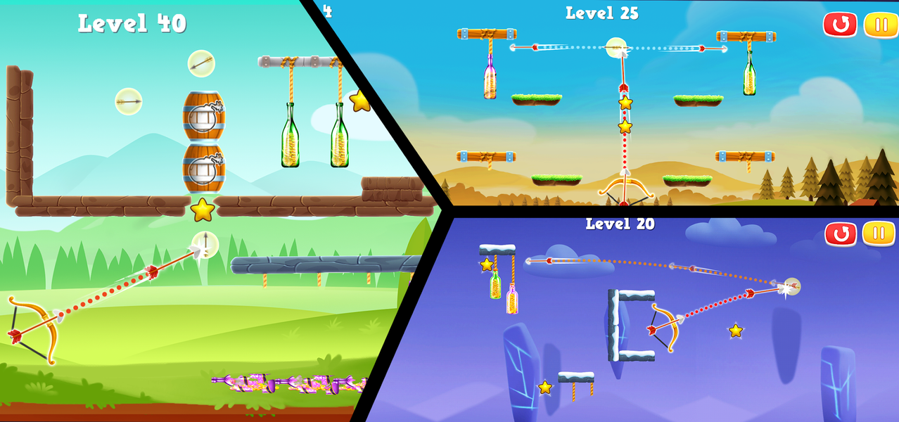 Archery Games Bottle Shoot ۳D - عکس بازی موبایلی اندروید