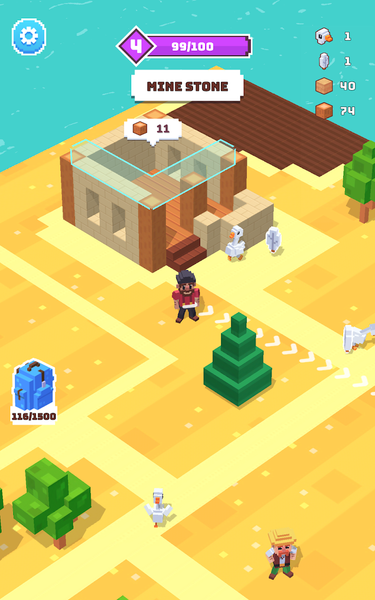 Craft Valley - Building Game - Gameplay image of android game