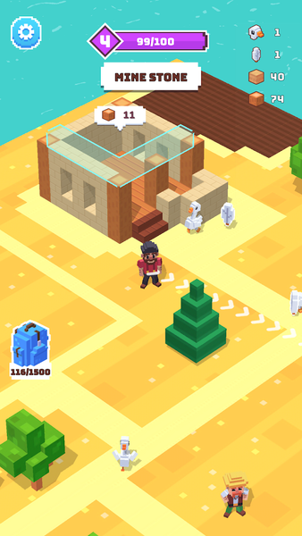 Craft Valley - Building Game - Gameplay image of android game