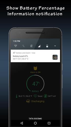Battery Full Alarm - عکس برنامه موبایلی اندروید