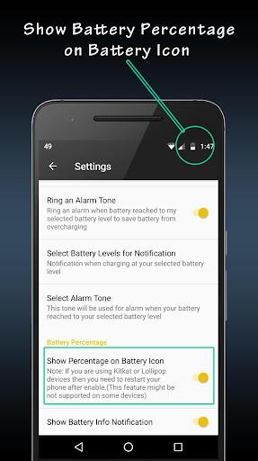 Battery Full Alarm - عکس برنامه موبایلی اندروید