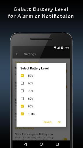 Battery Full Alarm - عکس برنامه موبایلی اندروید