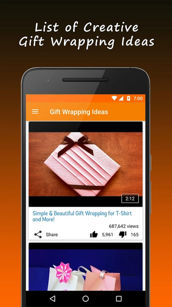 Creative Gift Wrapping Ideas V - Image screenshot of android app