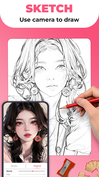 AR Drawing Sketcher App - عکس برنامه موبایلی اندروید