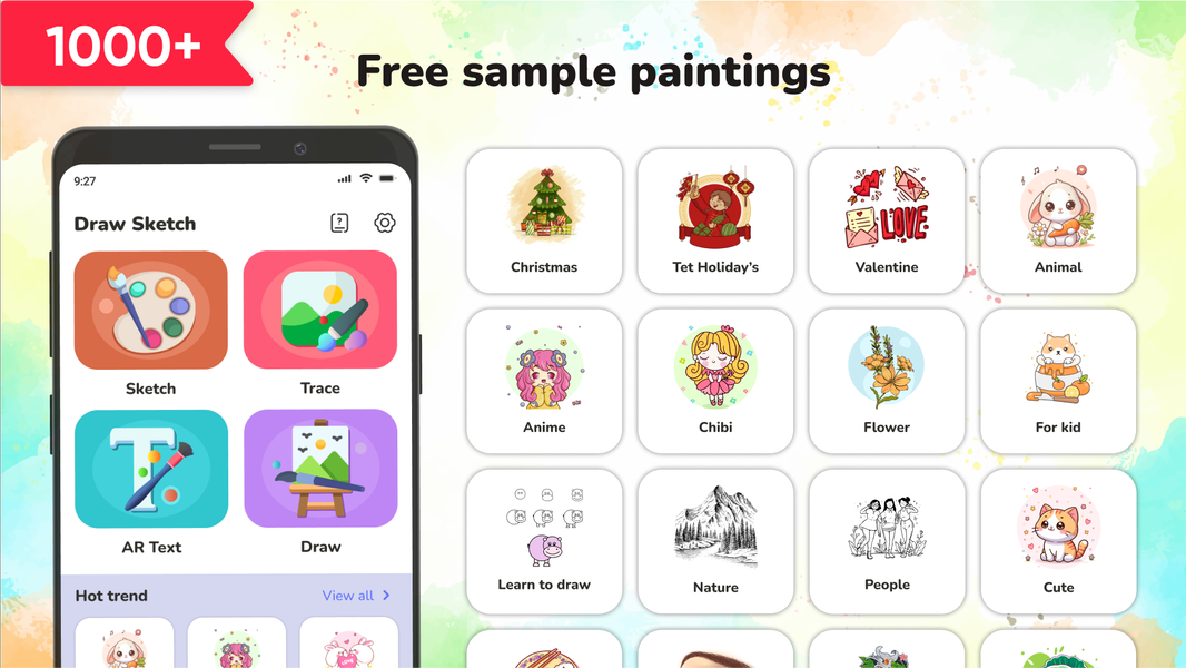 AR Draw Sketch & Paint - عکس برنامه موبایلی اندروید