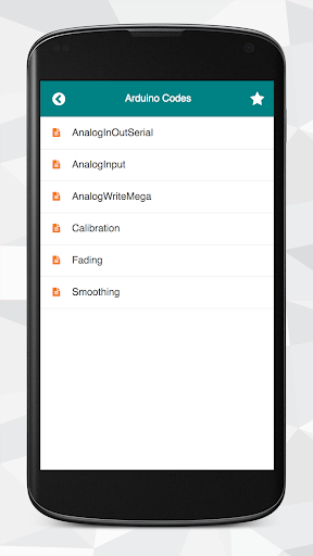 Arduino Codes - Image screenshot of android app