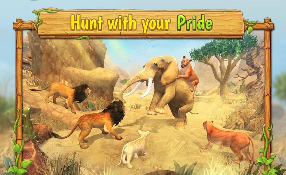 Lion Family Sim Online - Animal Simulator - عکس بازی موبایلی اندروید