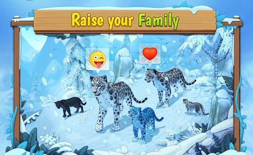 Snow Leopard Family Sim Online - Gameplay image of android game