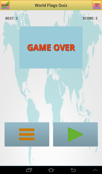 Flags Quiz - Capitals Quiz - Gameplay image of android game