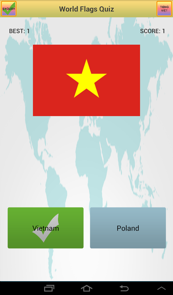 Flags Quiz - Capitals Quiz - Gameplay image of android game