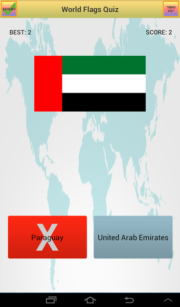 Flags Quiz - Capitals Quiz - Gameplay image of android game