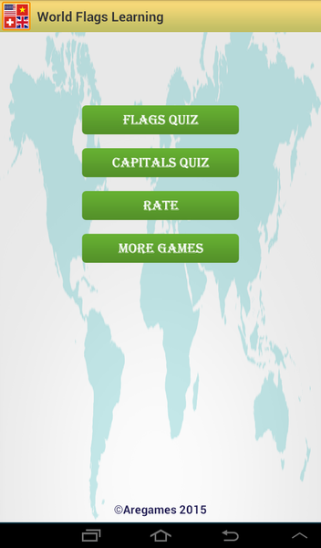 Flags Quiz - Capitals Quiz - Gameplay image of android game