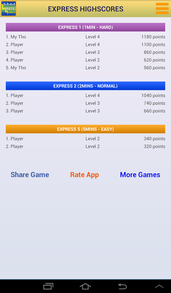 Math Express - عکس بازی موبایلی اندروید