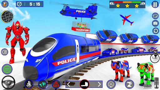 Police Robot Transports Truck - Gameplay image of android game