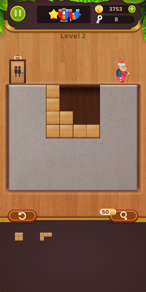 BlockPuz -Woody Block Puzzle - Gameplay image of android game