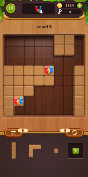 BlockPuz -Woody Block Puzzle - Gameplay image of android game