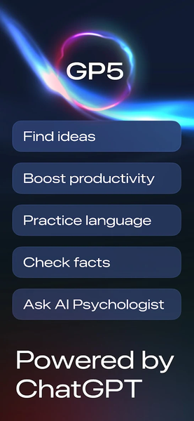 GP۵: Voice GPT - Chat With Ai - عکس برنامه موبایلی اندروید