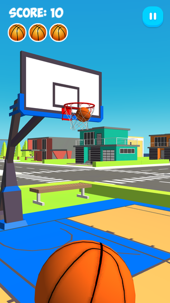 Basketball Challenge 3D - Gameplay image of android game