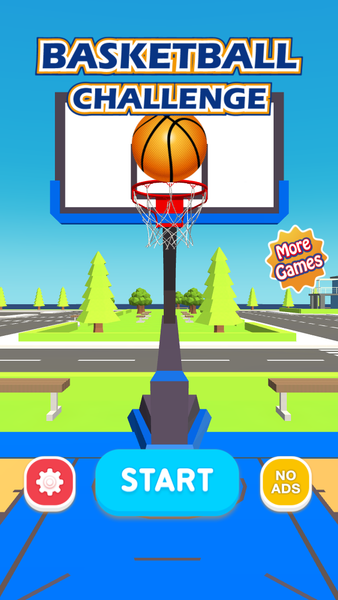 Basketball Challenge 3D - Gameplay image of android game