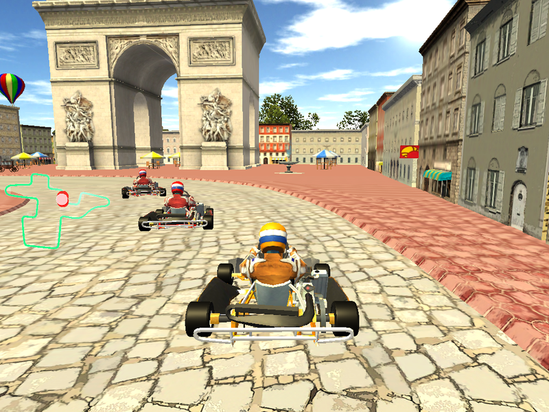 GO KART CHAMPIONSHIP 3D - Gameplay image of android game