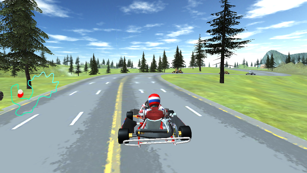 GO KART CHAMPIONSHIP 3D - Gameplay image of android game