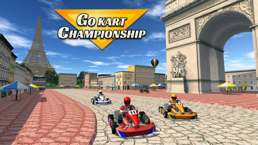 GO KART CHAMPIONSHIP 3D - Gameplay image of android game