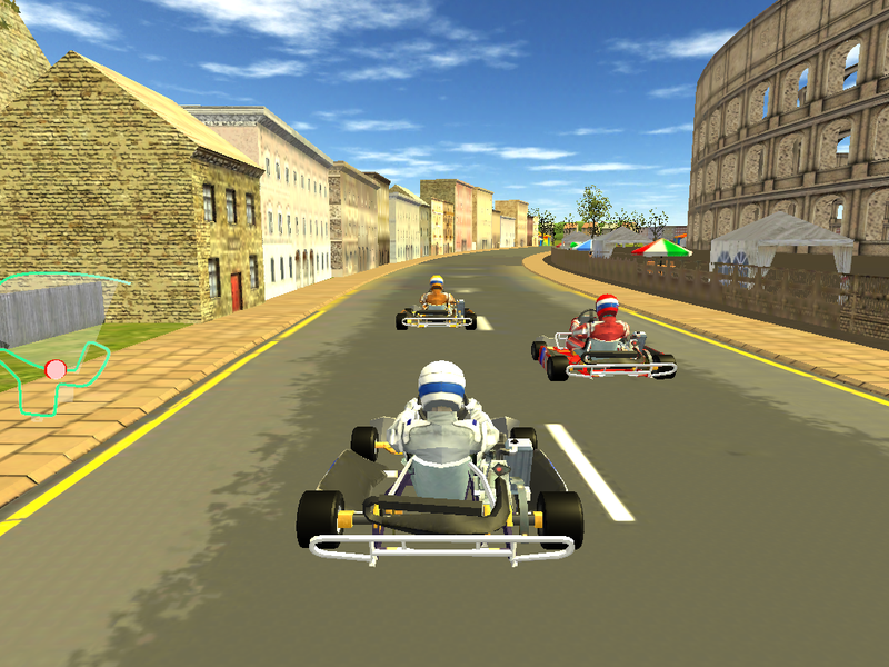 GO KART CHAMPIONSHIP 3D - Gameplay image of android game