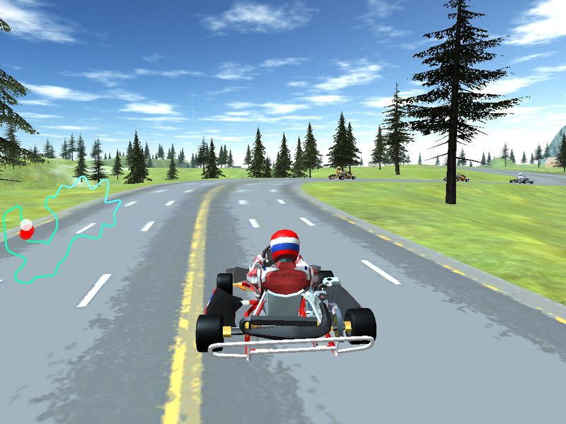 GO KART CHAMPIONSHIP 3D - Gameplay image of android game